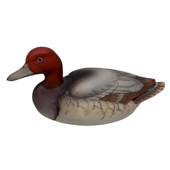 Vintage Canvasback by Andrea Sadek Bisque Matte Finish Duck Decoy Figurine 7.5" - Picture 3 of 12